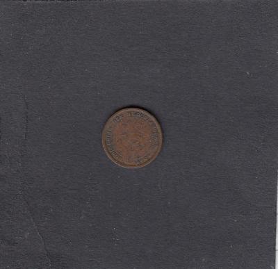 Beschrijving: 1/2 Cent WILHELMINA 